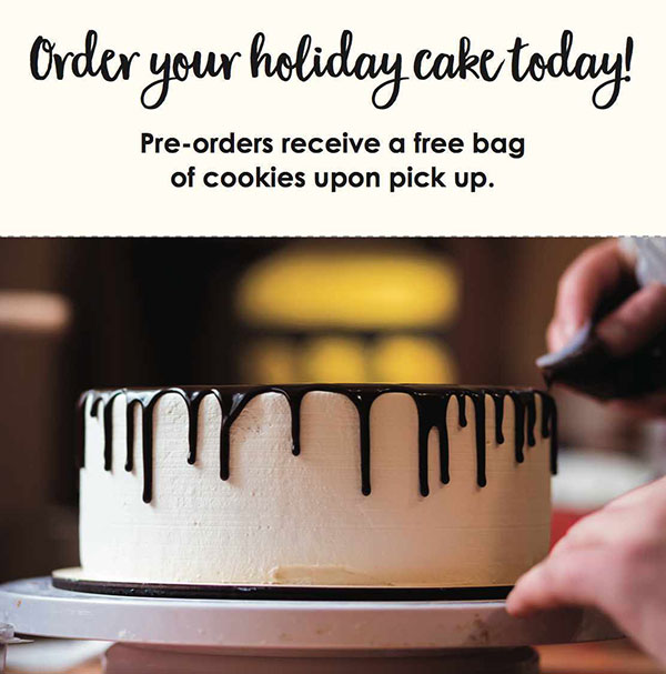 Order Your Holiday Cake Today